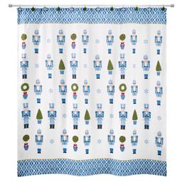 Avanti Nutcracker Trellis Shower Curtain