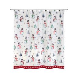 Avanti Winter Snowman Shower Curtain