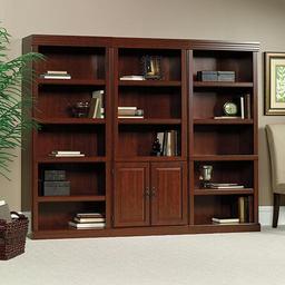 Sauder Heritage Hill Library with Doors - Classic Cherry
